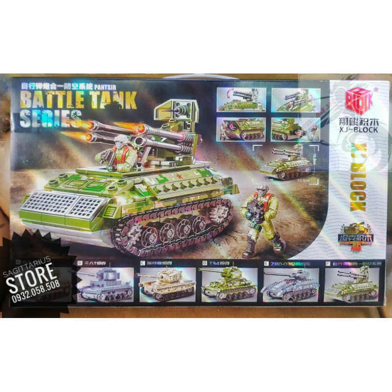 Bộ Xếp Hình Call Of Duty Lắp Ráp Xe Tank 4 Nòng