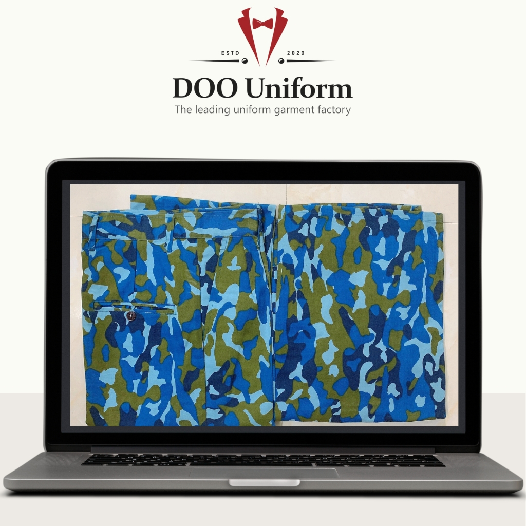 Quần áo bảo hộ lao động vải kaki v21 dày dẹp, bền bỉ, vải cotton thoáng mát, mang thương hiệu Doo uniform