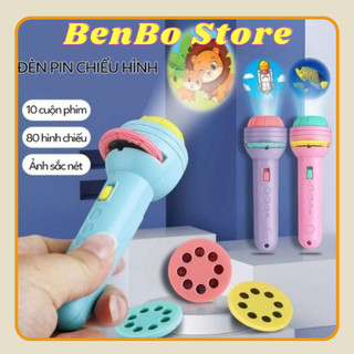 Đèn pin chiếu hình đủ bộ 80 hình ảnh cho bé