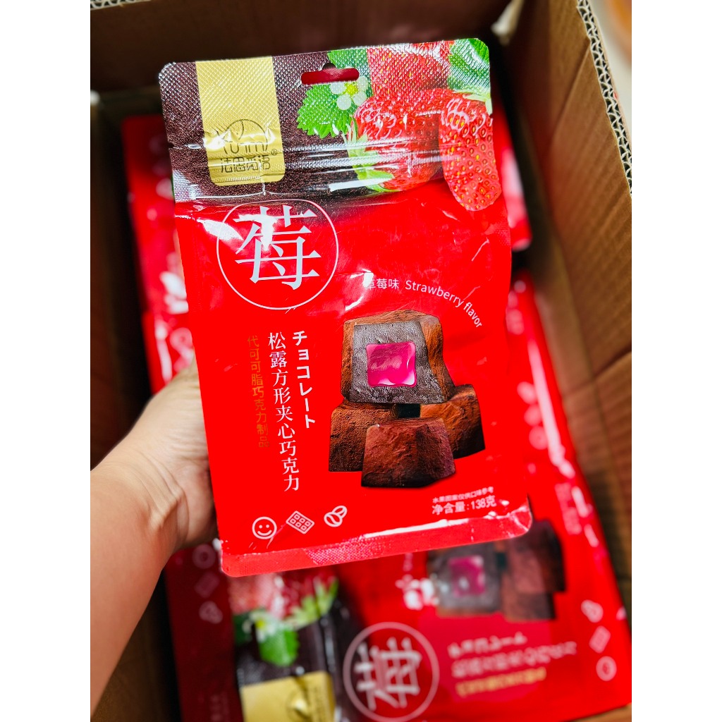 Socola nhân hoa quả nhiều vị max ngon