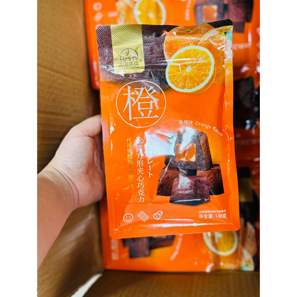 Socola nhân hoa quả nhiều vị max ngon