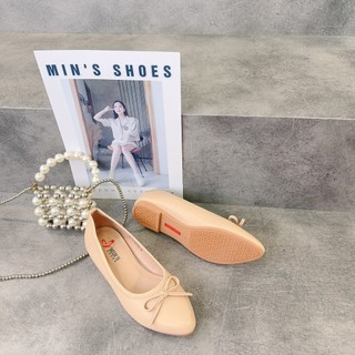 Min's Shoes - Giày Bệt Nơ Da Thật B389