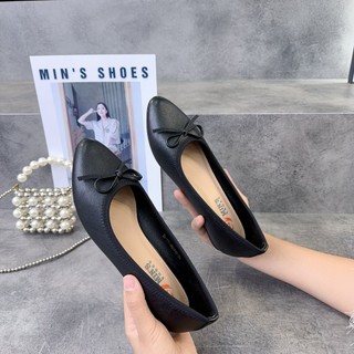 Min's Shoes - Giày Bệt Nơ Da Thật B389