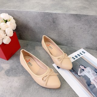 Min's Shoes - Giày Bệt Nơ Da Thật B389