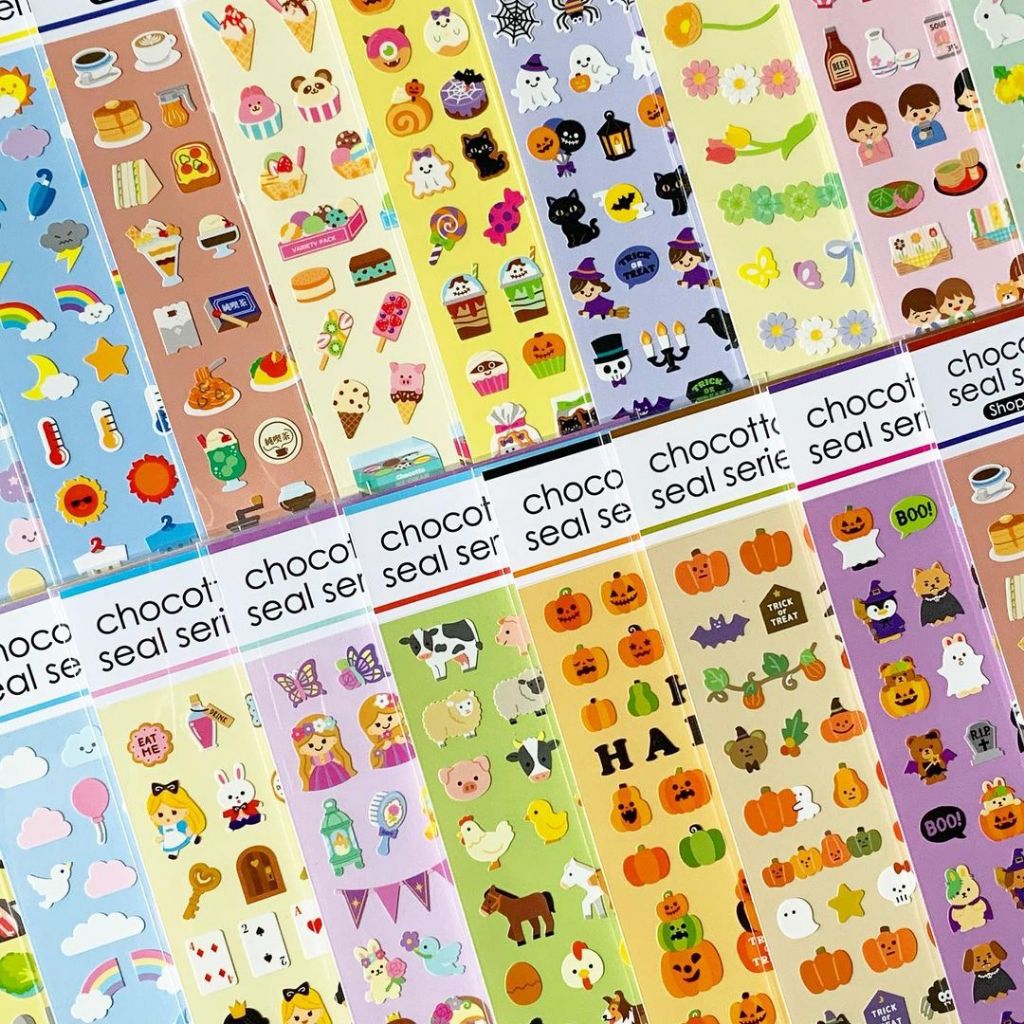 Sticker Chocotto chính hãng Nhật Bản hình các con thú đáng yêu