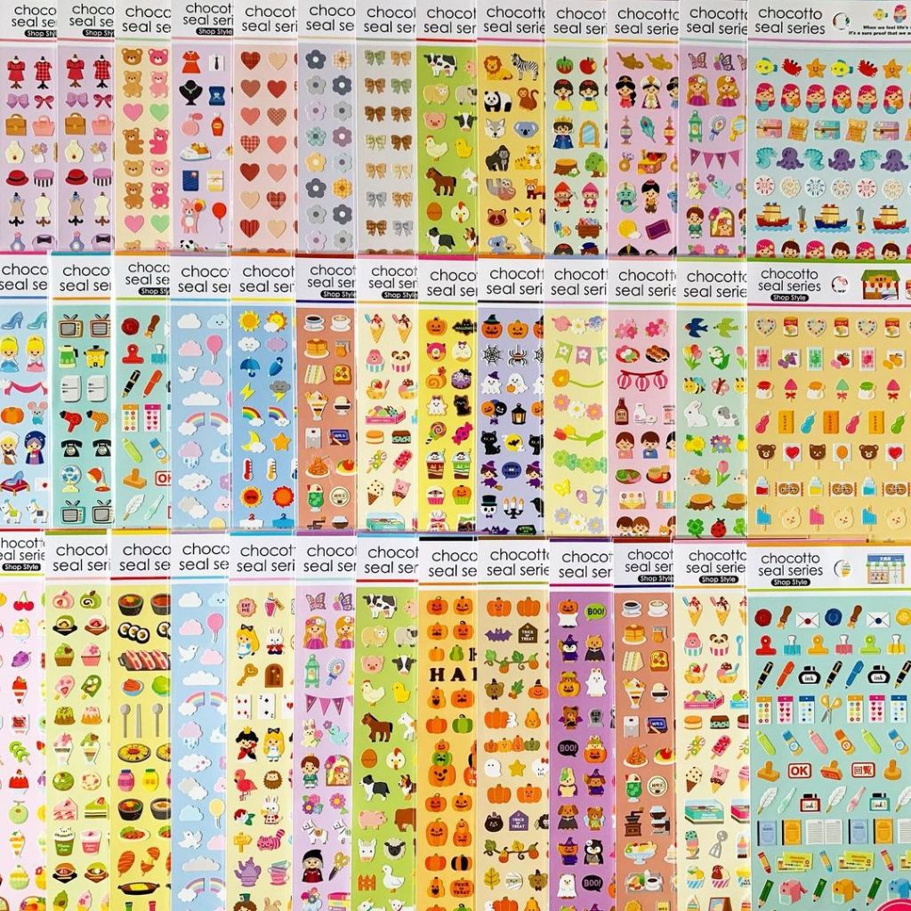 Sticker Chocotto chính hãng Nhật Bản hình các con thú đáng yêu