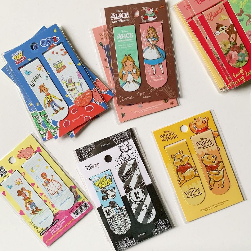 Bookmark nam châm, washi, băng dán Disney chính hãng NANPAO Đài Loan Art Therapy