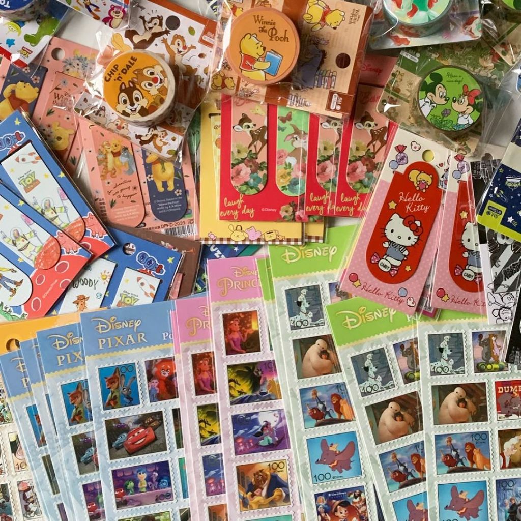 Bookmark nam châm, washi, băng dán Disney chính hãng NANPAO Đài Loan Art Therapy