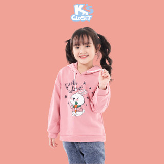Áo Hoodie K's Closet In Hình Đáng Yêu Cho Bé Gái (1 - 9 Tuổi) K's Closet E089TEF