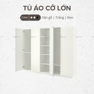 Tủ quần áo 3 gian tích hợp cỡ lớn 250x60x201cm lắp đặt tại nhà yapi-209