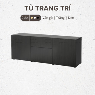 Tủ đựng đồ đa năng làm tủ trang trí, tủ bếp, kệ tivi 180x42x65cm yapi-109
