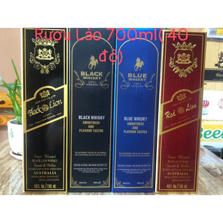 BLACK lion, RED lion, WHISKY 1995 nhập từ LÀO( 700ml,40vl)