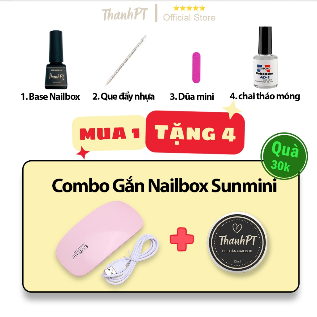 Bộ Sản Phẩm Gel Gắn Nailbox ThanhPT - Gắn Nail box Dễ Dàng, Bền, Đẹp Tự Nhiên