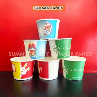 cốc giấy 12oz ~ 360ml bát giấy đựng canh cơm ly giấy đựng kem có nắp sốt có nắp A12 350ml - Paper cup Hộp giấy