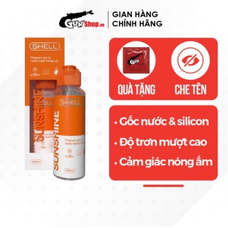 Gel bôi trơn ấm nóng shell sunshine - chai 100ml | gunshop việt nam