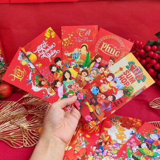 Set 3 Bao Lì Xì Giáp Thìn Thiết Kế Độc Đáo Tết 2024, Phong Lixi 2024 Hot Trend Nhiều Mẫu Dễ Thương