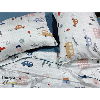Vải cotton Hàn quốc may ga gối, vải may ga gối cho bé nhiều mẫu xe cộ