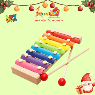 Đồ chơi cho bé đàn 8 hợp âm màu sắc cầu vòng để bé phát triển tài năng âm nhạc