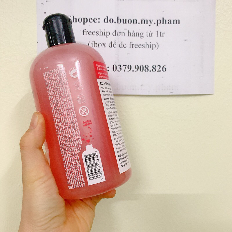 Sữa Tắm Hương Dâu I Love... Bath & Shower Creme Strawberries & Cream 500ml