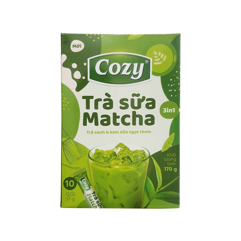 Trà Sữa Matcha, Trà Sữa Anh Quốc Cozy Hộp 10 Gói