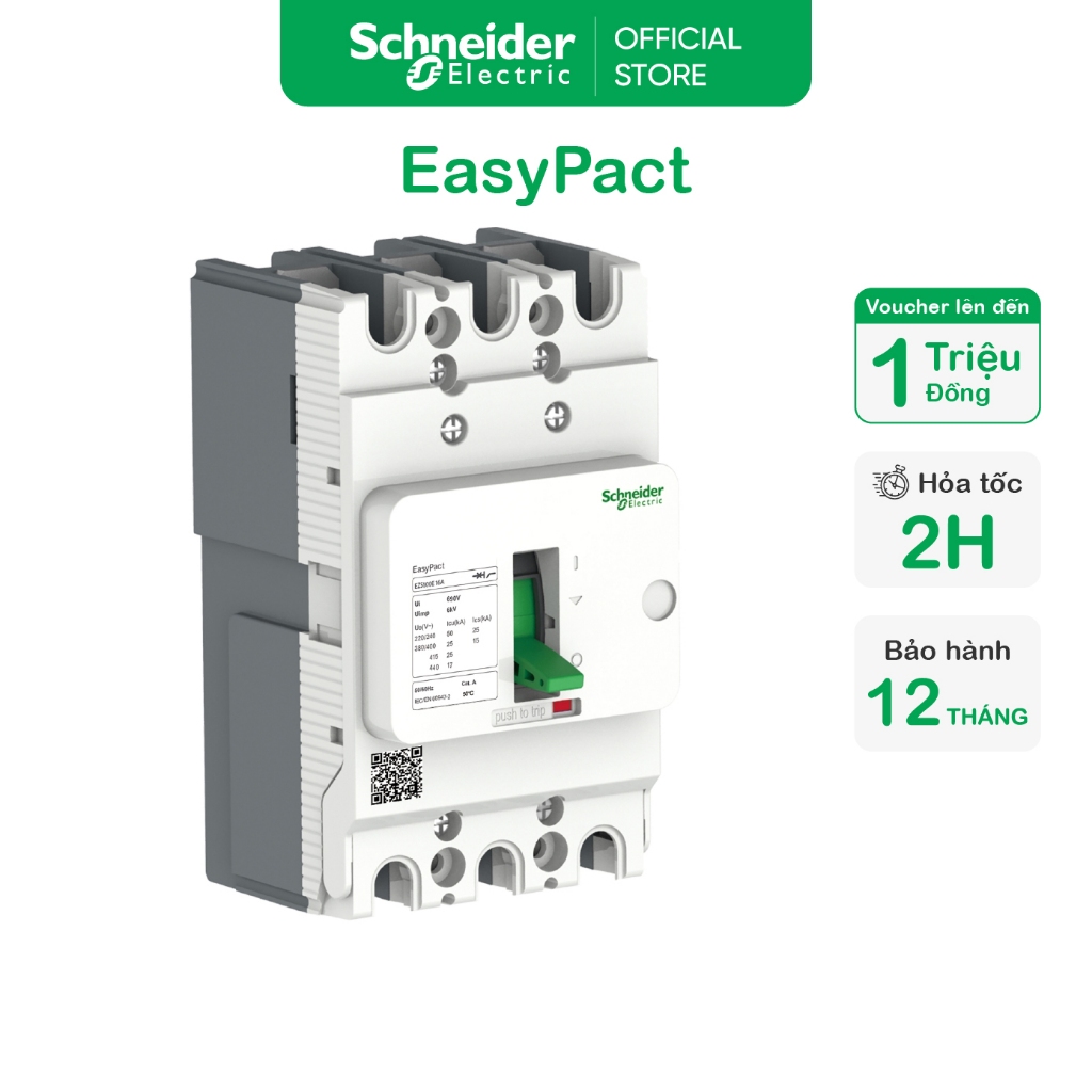 Aptomat 3P3d MCCB Schneider EasyPact EZS100F 36kA Cầu dao tự động EZS100F3040 EZS100F3063 EZS100F308