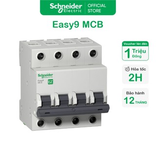 Cầu dao tự động mcb - 4p - ip20 - 4500a - 400v - c curve - schneider electric - ez9f34440 ez9f34450 ez9f34463