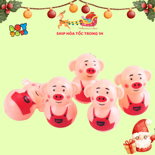 Đồ chơi lật đật mini heo Piggy dễ thương cho bé