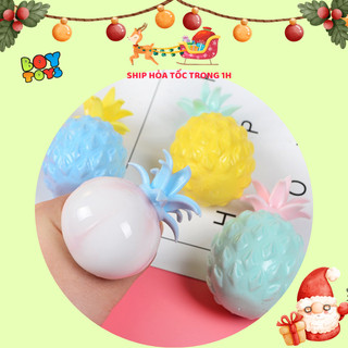 Đồ chơi mềm dẻo Squishy Mochi hình quả dứa dễ thương, xả stress giải tỏa căng thẳng