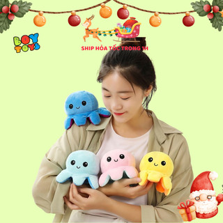 Bạch tuộc cảm xúc lông mịn cao cấp, có 2 mặt đảo ngược tâm trạng vô cùng độc đáo và thú vị