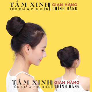 Búi tóc giả củ tỏi nữ đẹp phong cách hàn quốc, from chuẩn hàng loại 1 - BÚI TÓC CỦ TỎI