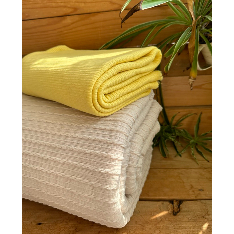 Vải cotton thông hơi và len thừng