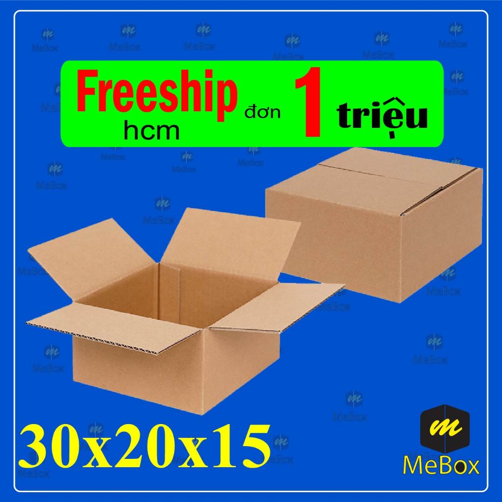 30x25x15 bộ 10 hộp carton đóng hàng