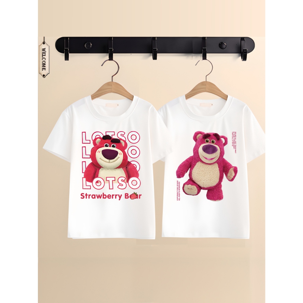 Áo Thun in hình Gấu dâu Lotso cực dễ thương cho bé