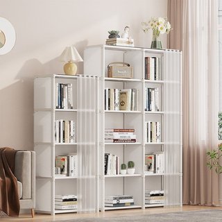 Giá sách đặt sàn đơn giản,Giá để đồ phòng khách Tủ đựng đồ nhiều lớp Tủ đựng đồ Tủ sách chống bụi