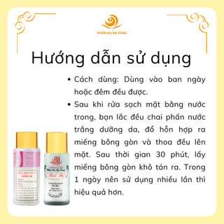 Phấn nước dưỡng trắng da 100ml (2 dòng sản phẩm) - Phấn nụ Bà Tùng