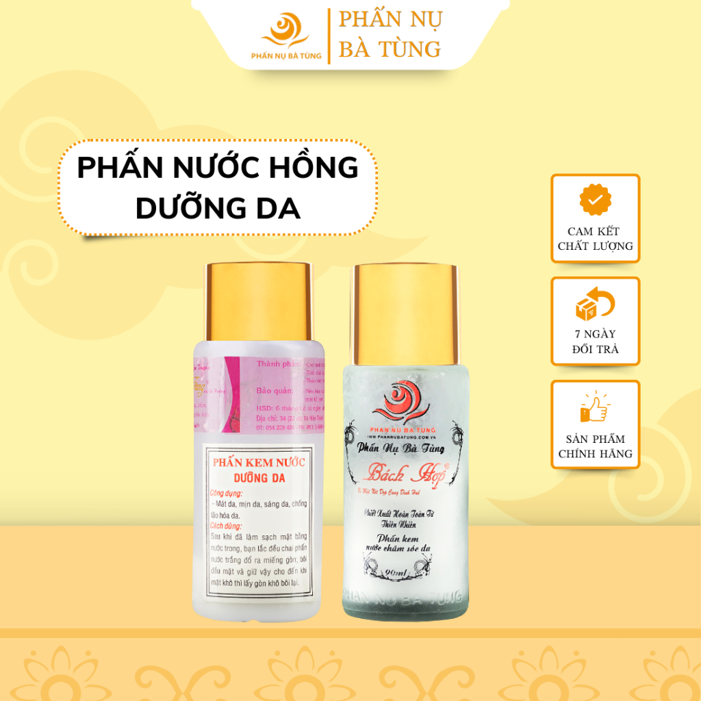 Phấn nước dưỡng trắng da 100ml (2 dòng sản phẩm) - Phấn nụ Bà Tùng