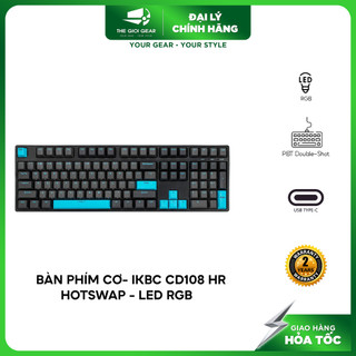 [Hoả tốc] Bàn phím cơ máy tính có dây - IKBC CD108 Vintage | Black V2 | HR Series 2023 - RGB - Hotswap - Hàng Chính Hãng