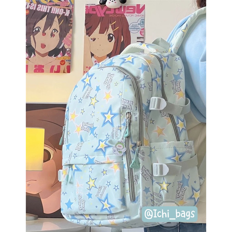 Balo Đi Học Cho Nữ Phối Hoa Tiết Phong Cách Dễ Thương M070