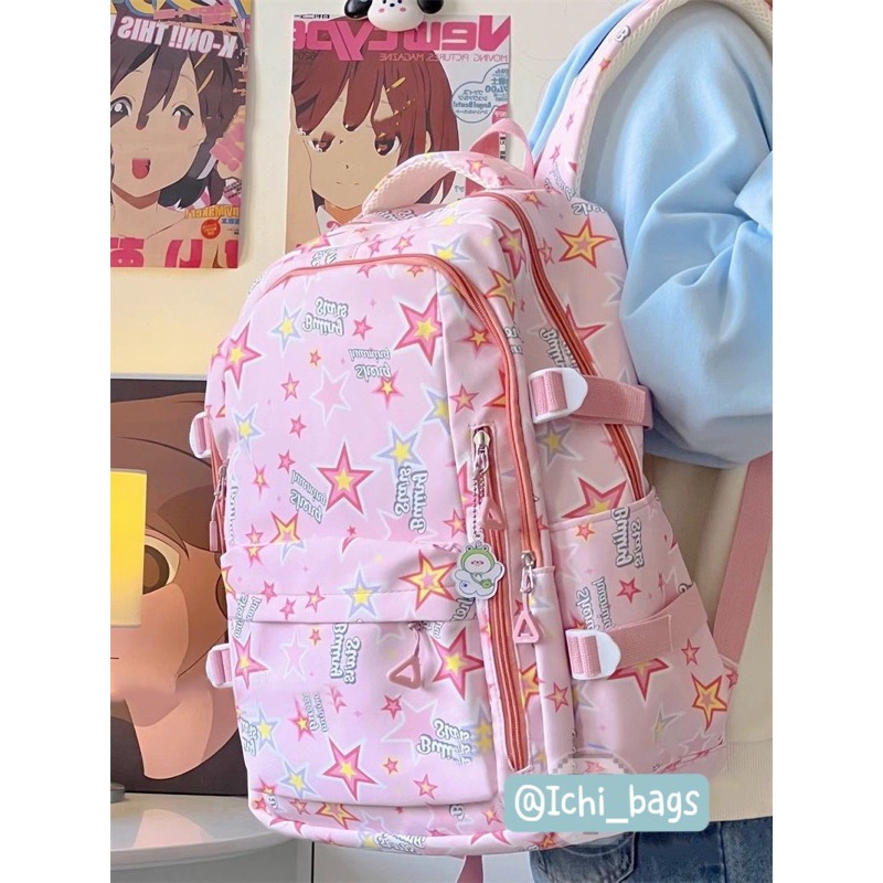 Balo Đi Học Cho Nữ Phối Hoa Tiết Phong Cách Dễ Thương M070