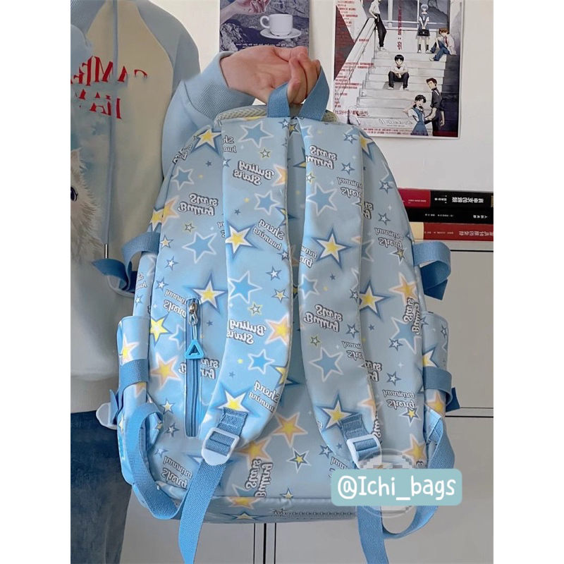 Balo Đi Học Cho Nữ Phối Hoa Tiết Phong Cách Dễ Thương M070