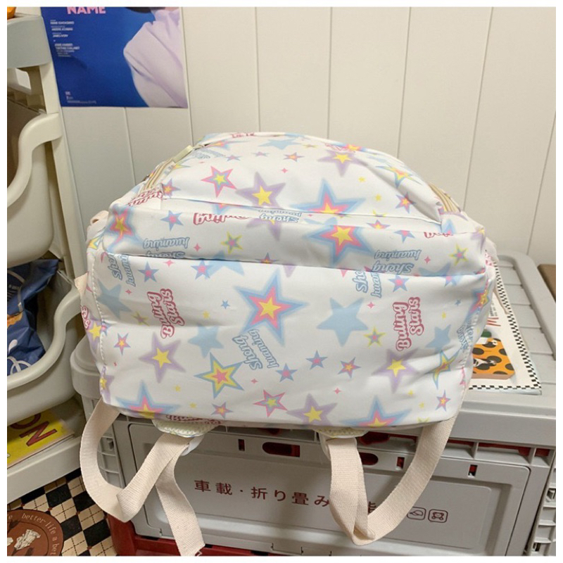 Balo Đi Học Cho Nữ Phối Hoa Tiết Phong Cách Dễ Thương M070