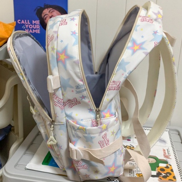 Balo Đi Học Cho Nữ Phối Hoa Tiết Phong Cách Dễ Thương M070