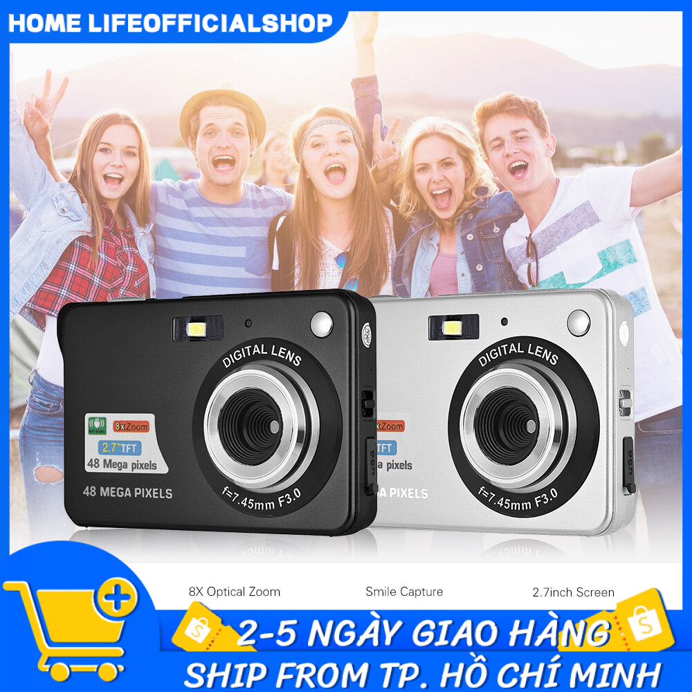 Máy ảnh kĩ thuật số digital mini camera v2 - quay, chụp 48MP, siêu mỏng nhỏ gọn