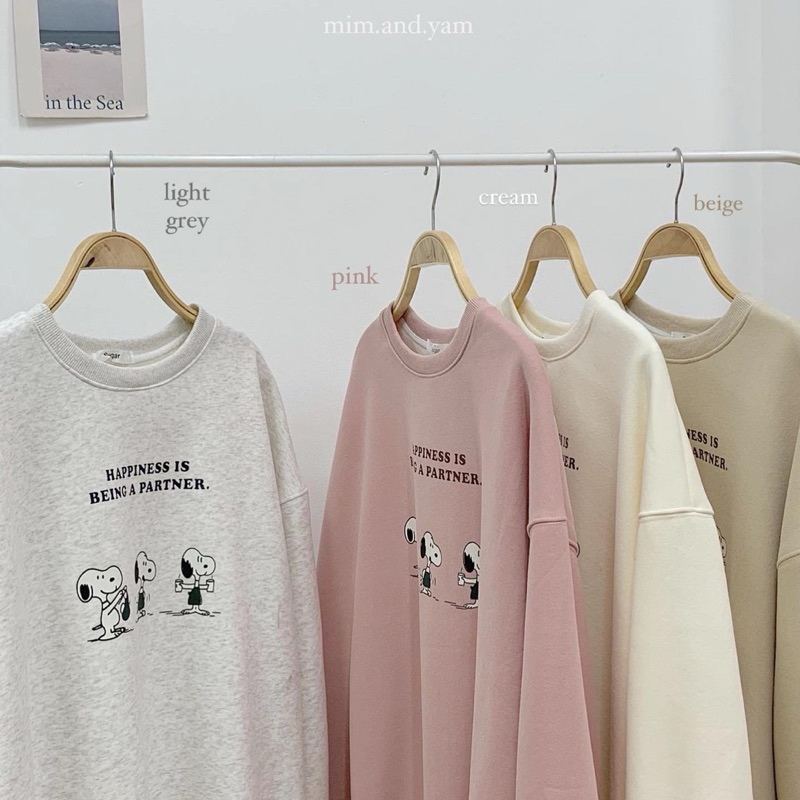 Áo nỉ Snoopy 4 màu