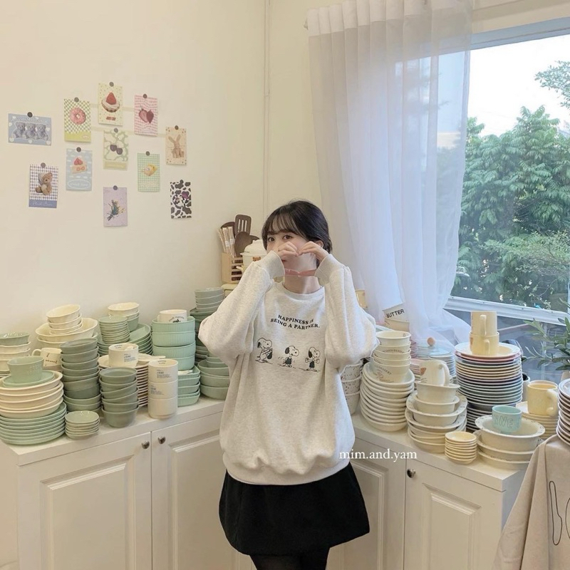 Áo nỉ Snoopy 4 màu