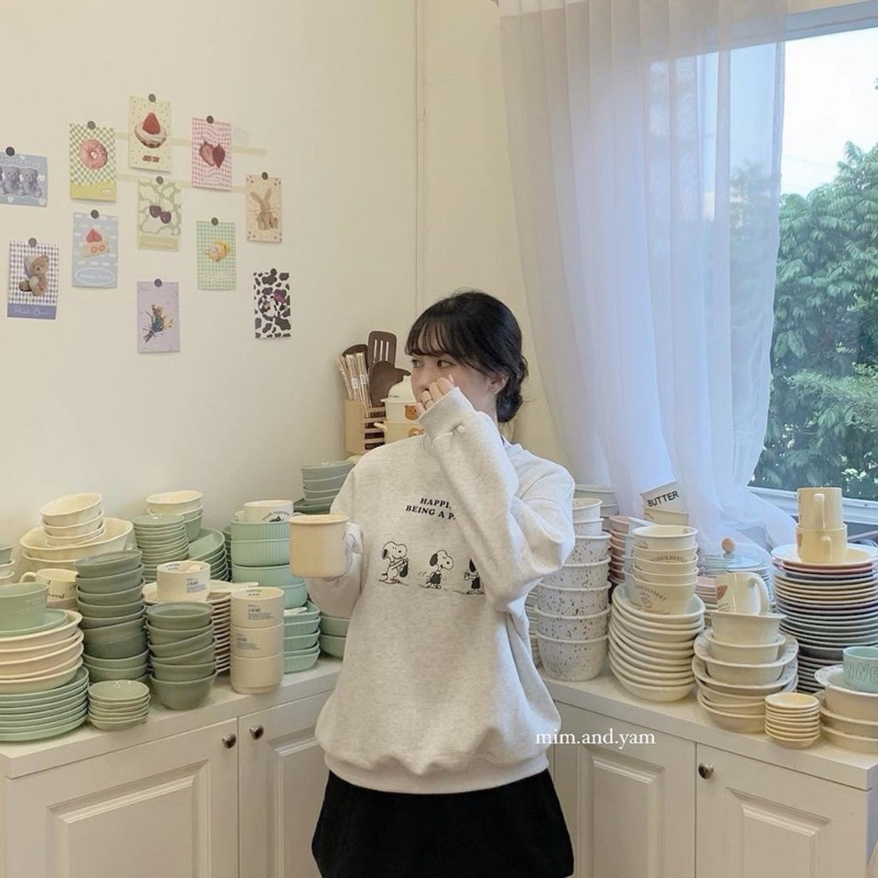 Áo nỉ Snoopy 4 màu