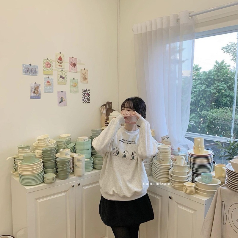 Áo nỉ Snoopy 4 màu