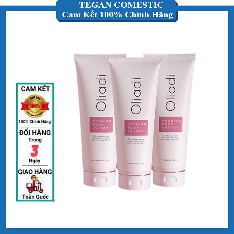 - Kem Body Oliadi Dưỡng Trắng Toàn Thân Với Công Nghệ Hạt Nano Phân Tử 200ml- Tegan Comestic Phân Phối