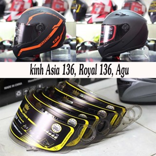 KÍNH AGU, Royal M136, Kính rời Thay thế cho nón bảo hiểm fullface AGU, Nón Royal M136 - Nón ASIA MT136