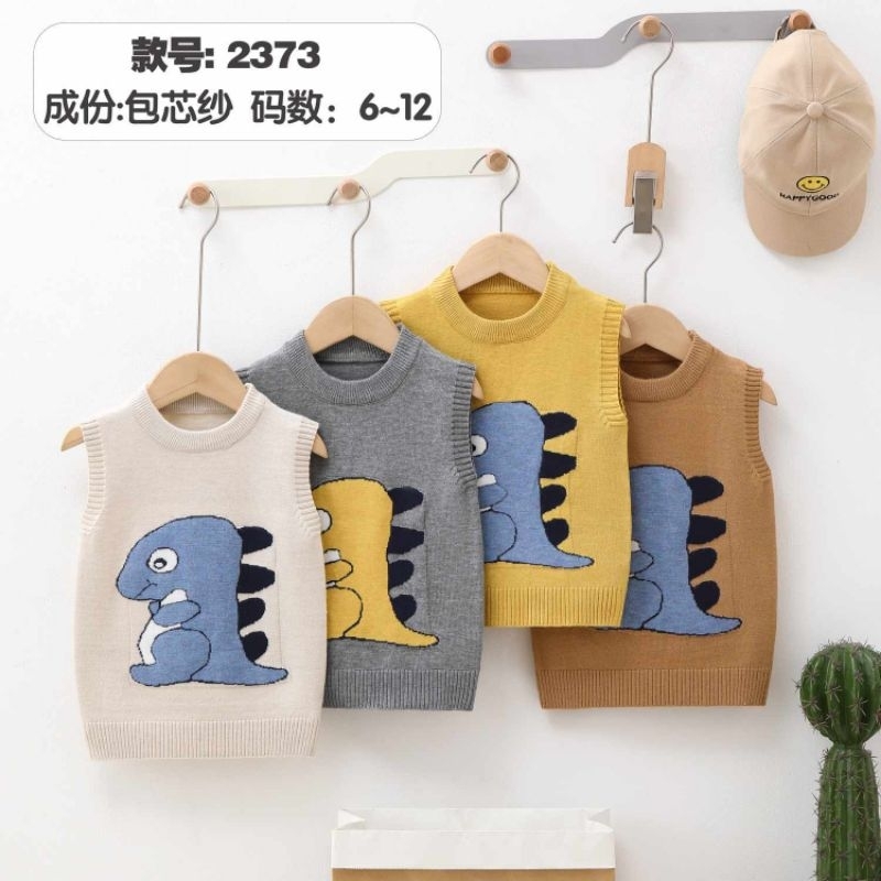 💕 Chọn màu💕Áo gile len mềm mịn 8_18kg hàng Quảng Châu cho bé trai